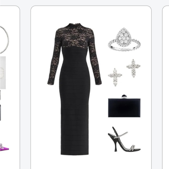 Herve Leger Dresses & Skirts - Herve Leger Candice Black Off Shoulder Dress Size XS